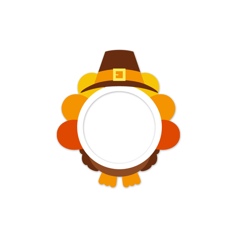 Turkey Trot Pilgrim Feet & Feathers Swapper - - Topperswap