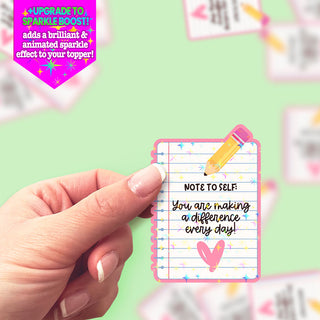 Note to Self Sticker