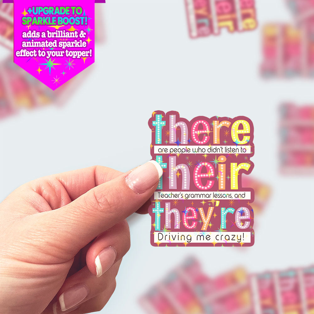 Grammar Guru Sticker - Make it Sparkle - Topperswap