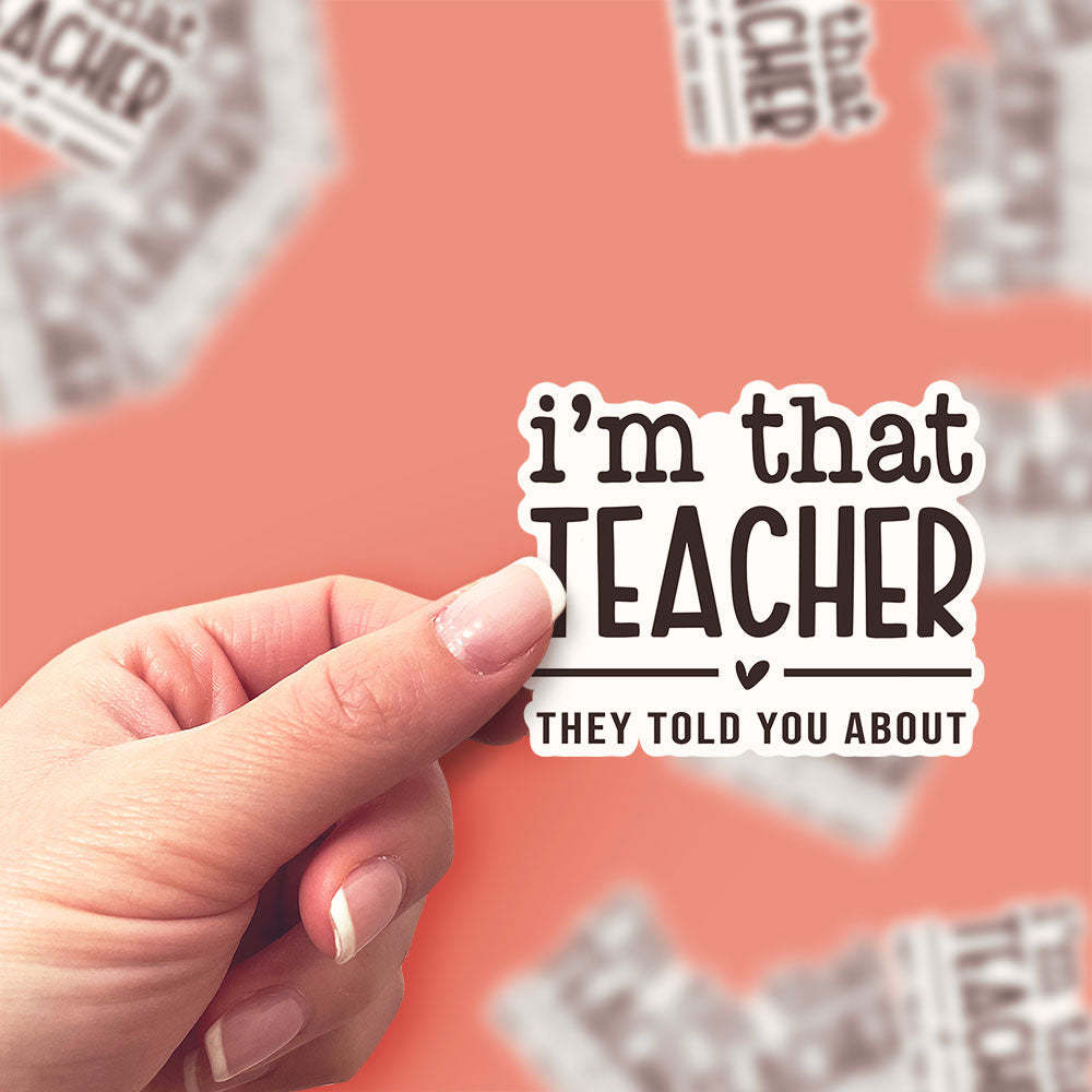 That Teacher Sticker - Classic Shine - Topperswap
