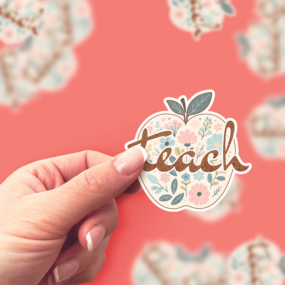 Floral Teach Sticker - Classic Shine - Topperswap