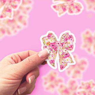 Spring Floral Bow Sticker