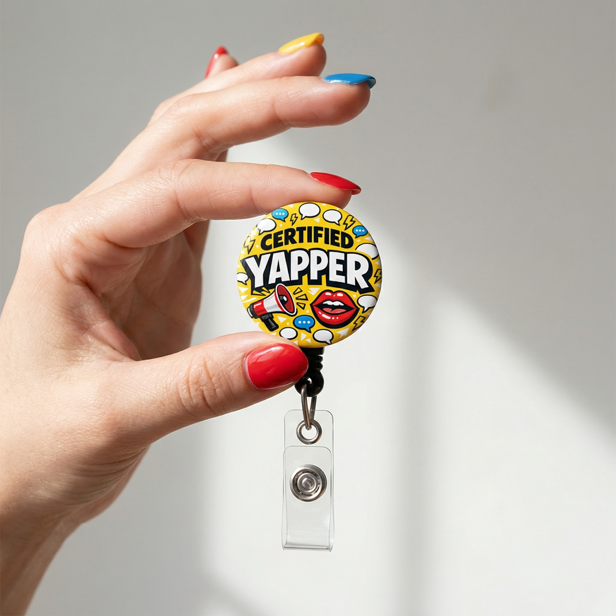 Certified Yapper Swapfinity Retractable ID Badge Reel - - Topperswap