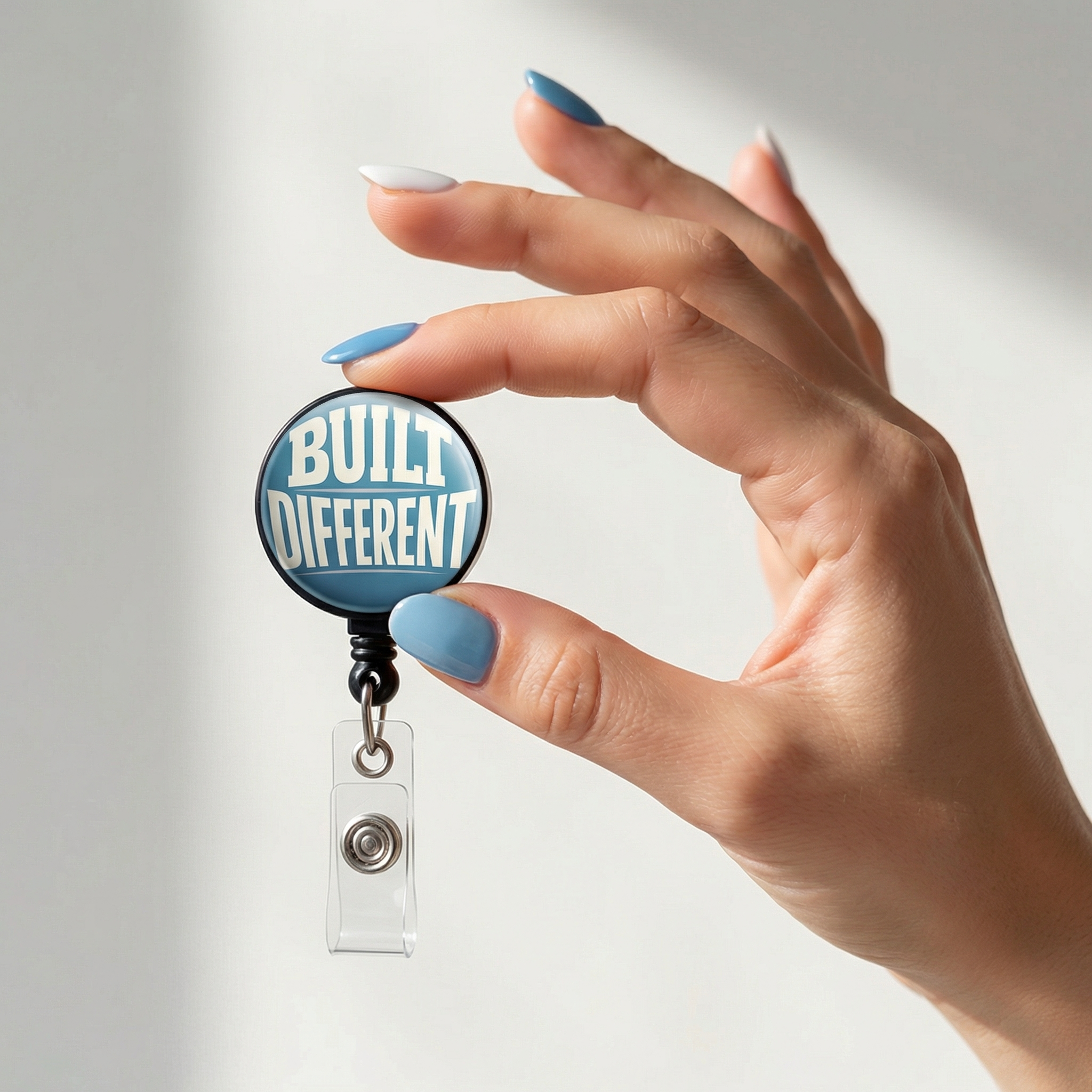 Built Different Swapfinity Retractable ID Badge Reel - - Topperswap