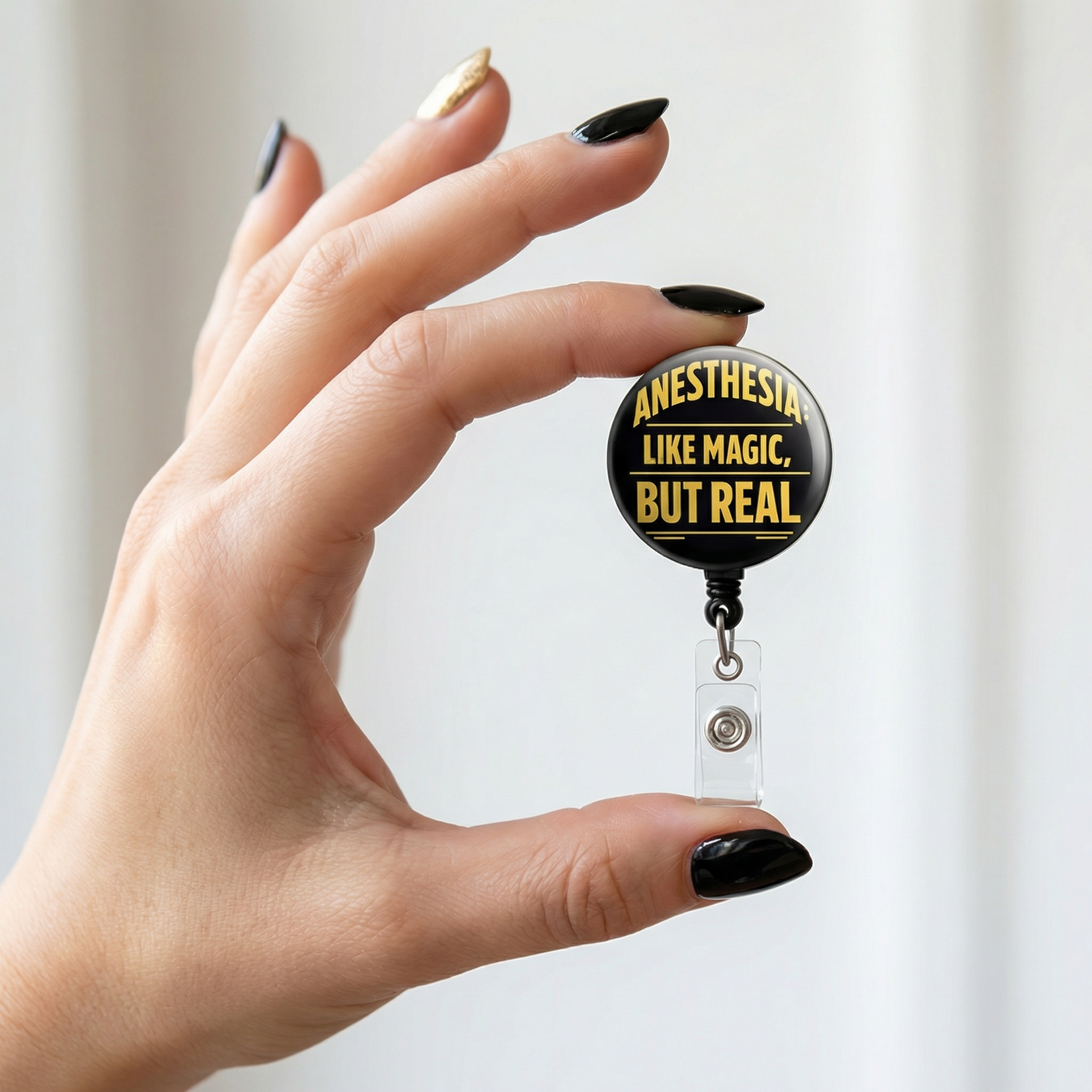 Anesthesia: Like Magic, But Real Swapfinity Retractable ID Badge Reel - - Topperswap