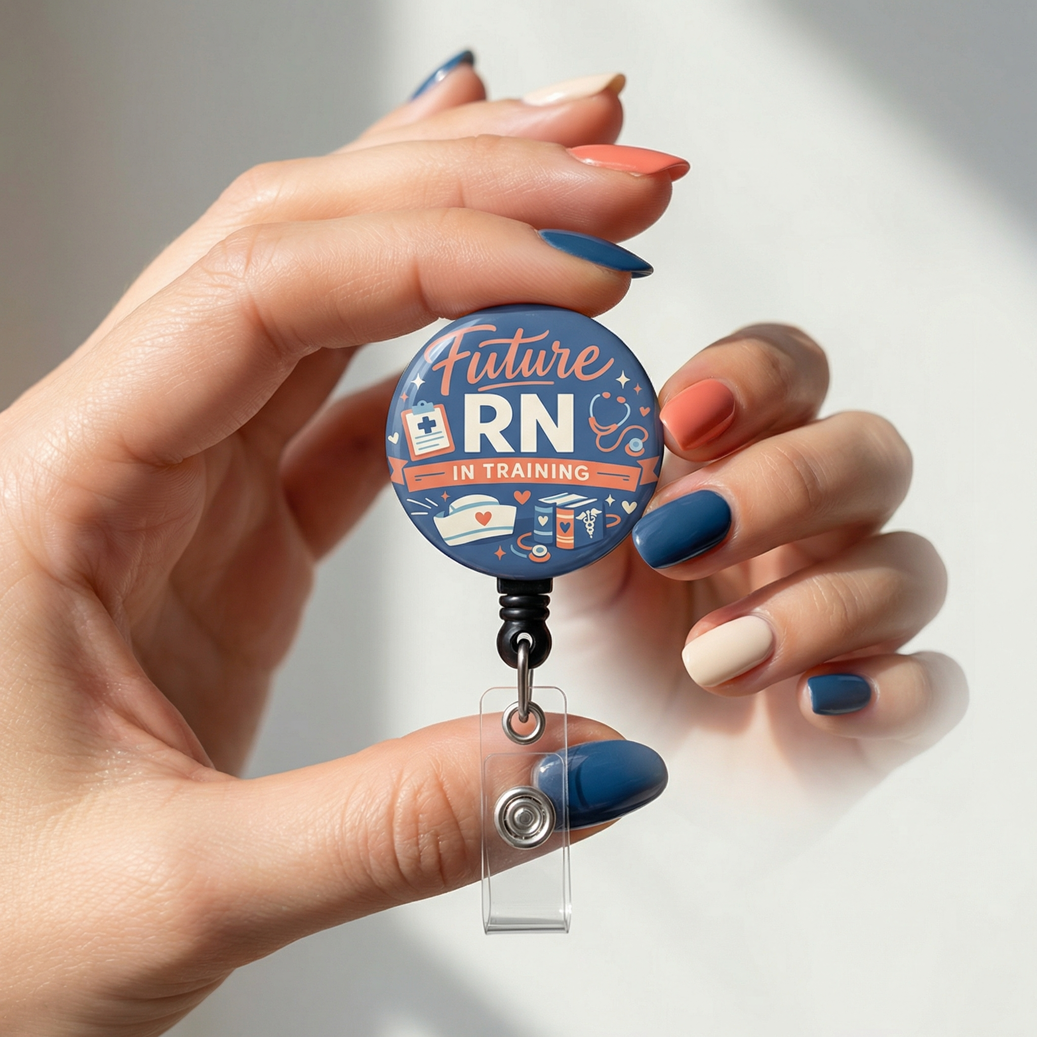 Future RN in Training Swapfinity Retractable ID Badge Reel - - Topperswap