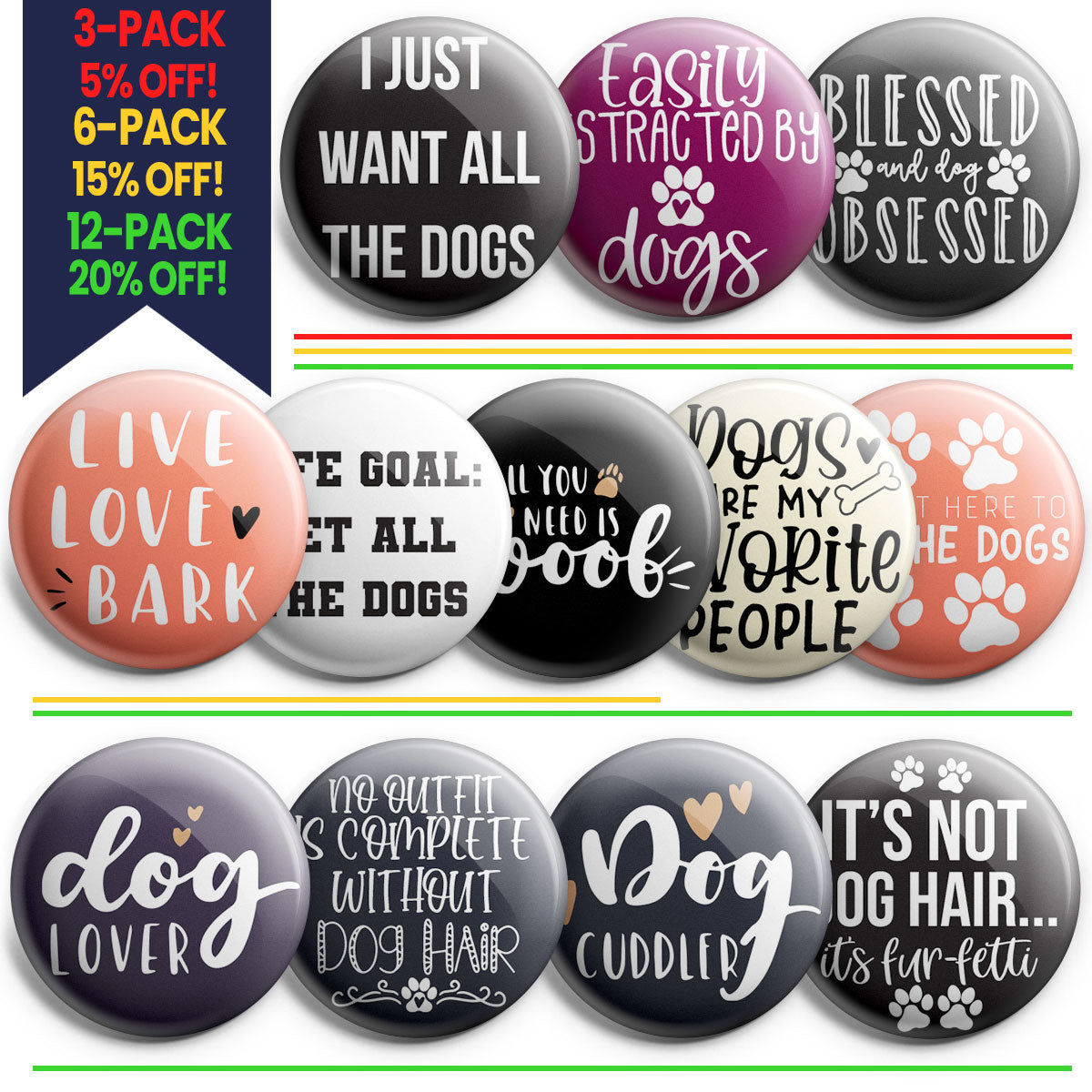 Dog Obsessed Topper Pack - Classic Finish - Topperswap