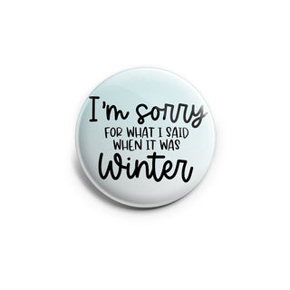 When it was Winter Topper