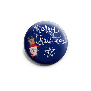Merry Christmas Santa with Reindeer Topper - Vault