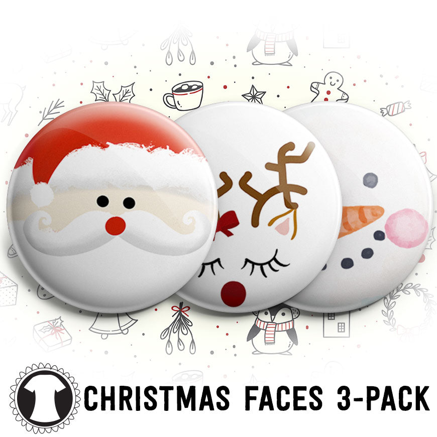 Christmas Face 3-Pack - (Save 5%) - - Topperswap