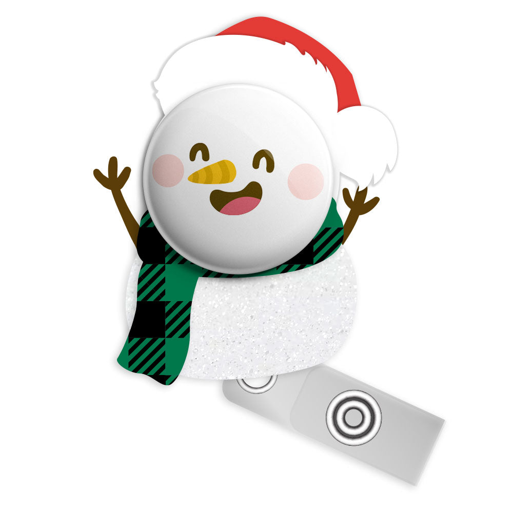 Snuggles the Snowman Starter Bundle (Save 15%) • Snowman Christmas Retractable Magnetic ID Badge Reel, ID Holder • Swapfinity - - Topperswap