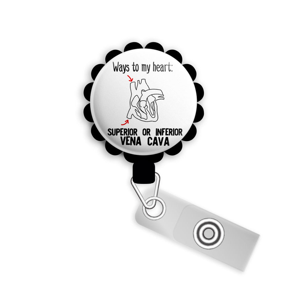 Ways to My Heart Retractable ID Badge Reel • Valentine's Day • Funny Anatomy Cardiology Custom Badge Holder • Swapfinity - - Topperswap