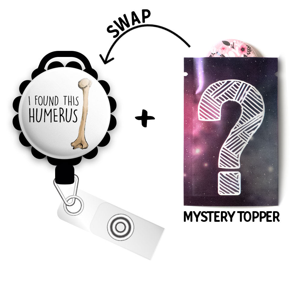 I Found This Humerus Retractable ID Badge Reel Orthopedic Surgeon Gift, Medical Pun, Medical Worker, Healthcare, Doctor, MD - - Topperswap