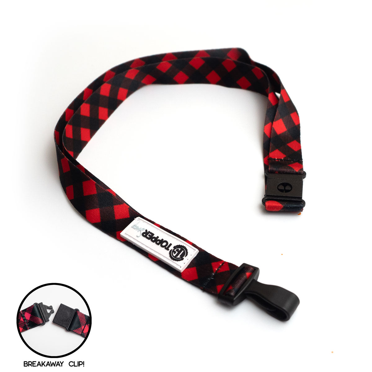 Buffalo Plaid Breakaway Lanyard - - Topperswap