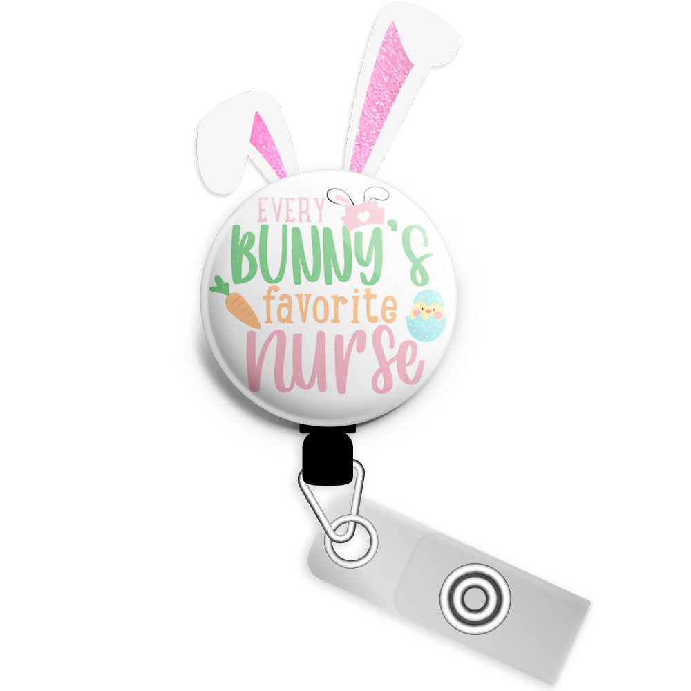 Every Bunny's Fav Nurse Swapfinity Starter Bundle (Save 5%) • Easter Bunny Nurse RN Badge Reel, ID Holder • Swapfinity - - Topperswap