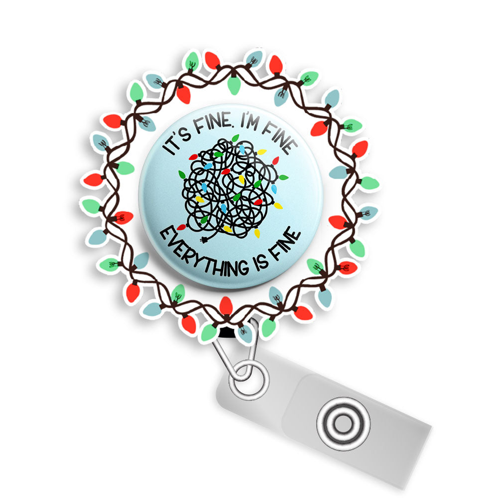 Everything Is Fine Swapfinity Badge Reel Bundle (Save 5%) - - Topperswap