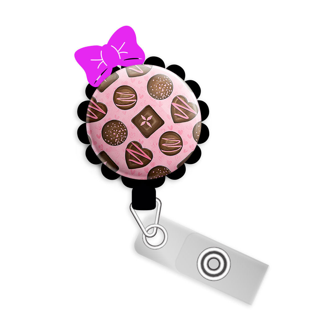 Box of Chocolates Valentine's Day Starter Bundle (Save 5%) • Cute Valentine's Day Badge Reel • ID Badge Holder • Swapfinity - - Topperswap