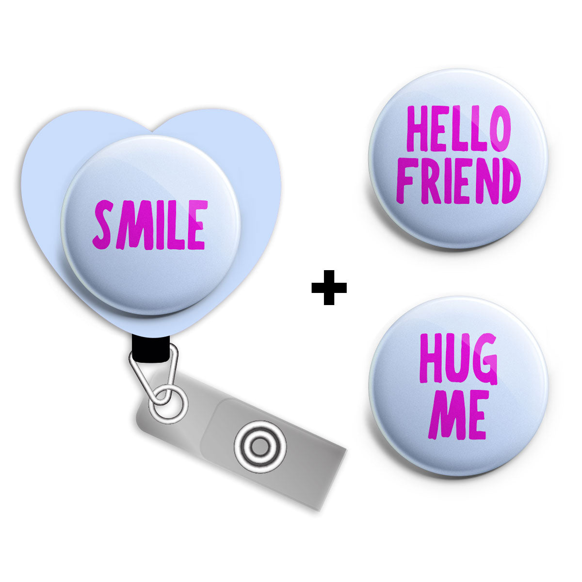 Blue Swapfinity Badge Reel Sweetheart Bundle (Save 10%) - - Topperswap