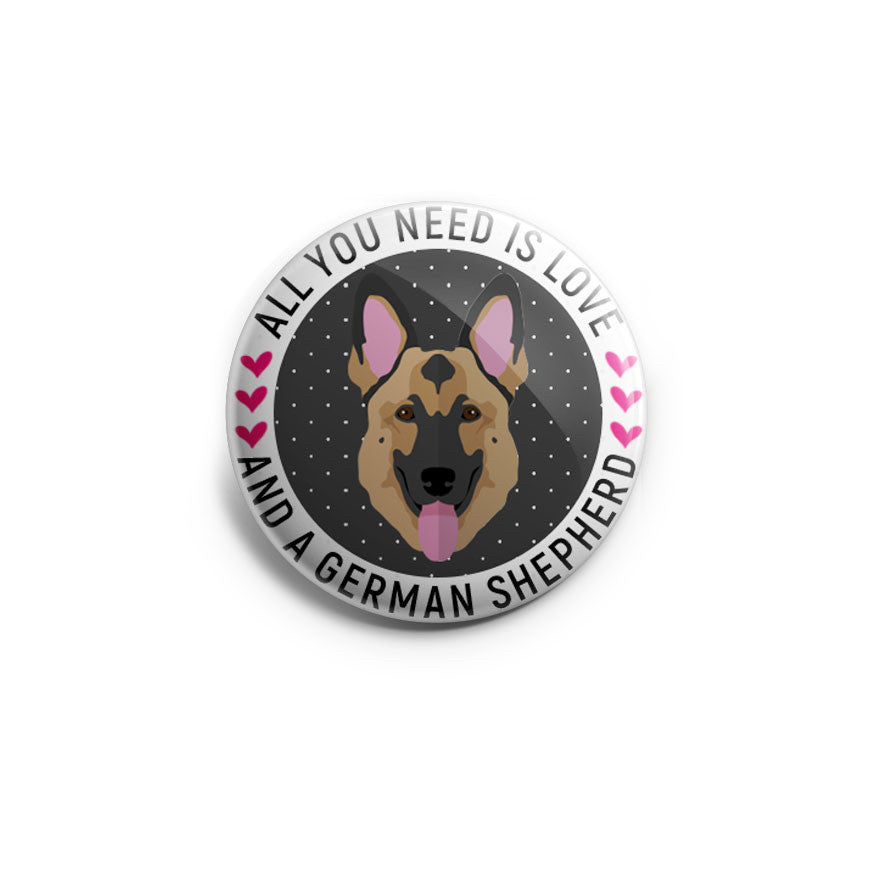 All You Need Is Love And A German Shepherd Topper - Classic Shine - Topperswap