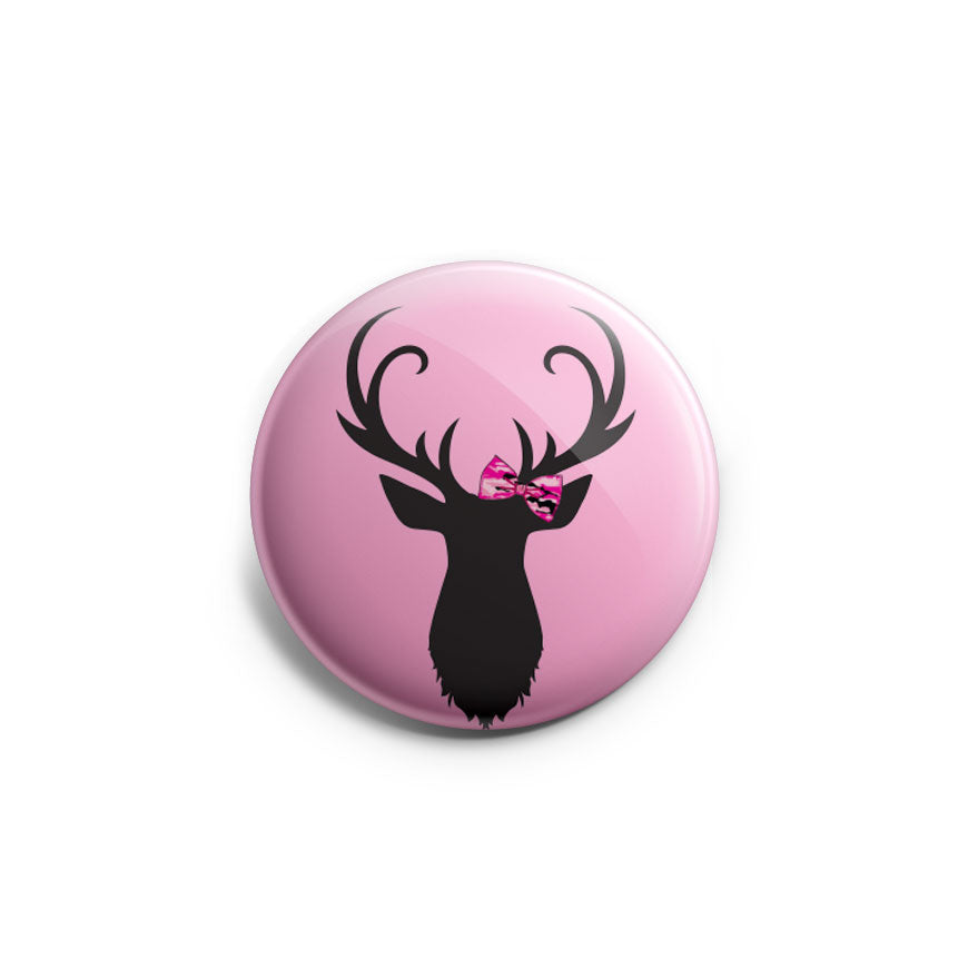 Cute Pink Camo Deer Silhouette Topper - - Topperswap