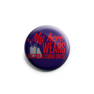My Hero Wears Combat Boots Topper