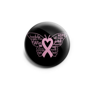 Pink Ribbon Butterfly Topper