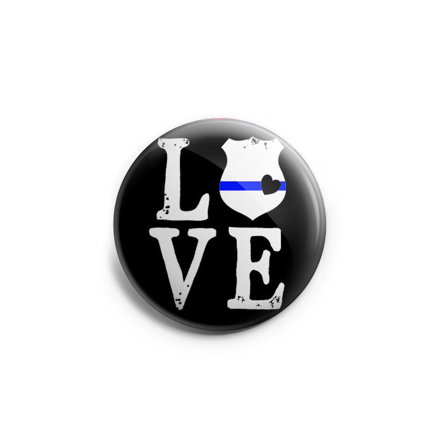 LOVE Thin Blue Line Emblem Topper - - Topperswap