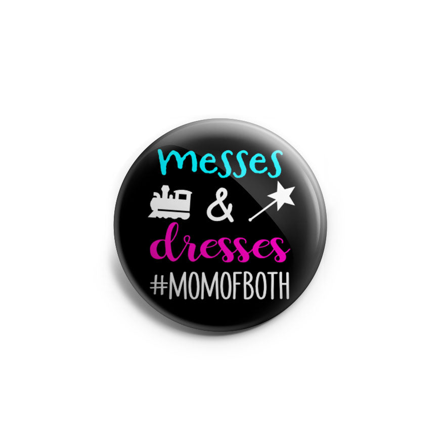 Messes & Dresses - Boy & Girl Mom Topper - - Topperswap