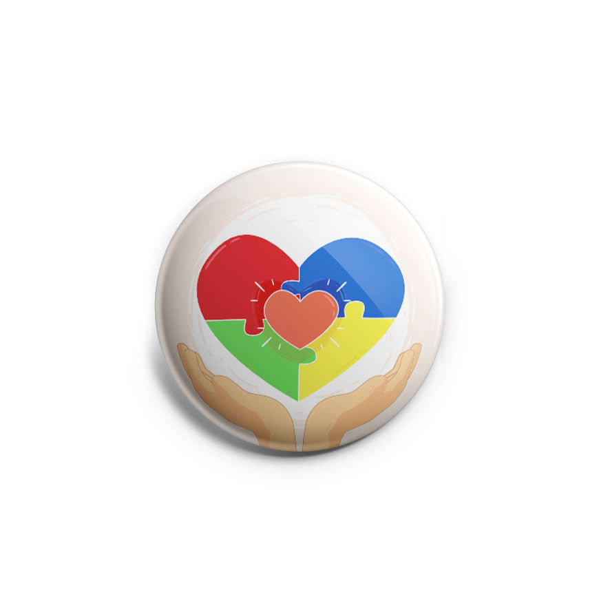 Autism Heart Symbol Topper - Classic Shine - Topperswap