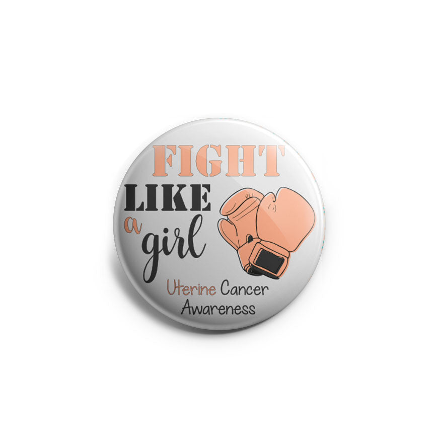 Fight Like A Girl For Uterine Cancer Topper - - Topperswap