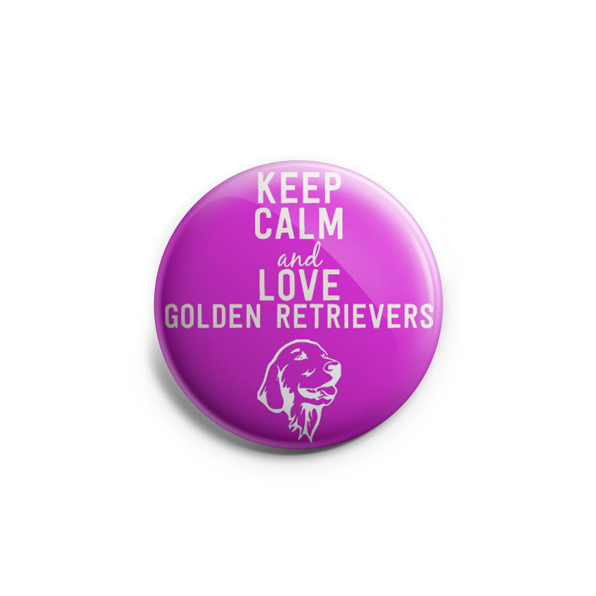 Keep Calm and Love Golden Retrievers Topper - - Topperswap