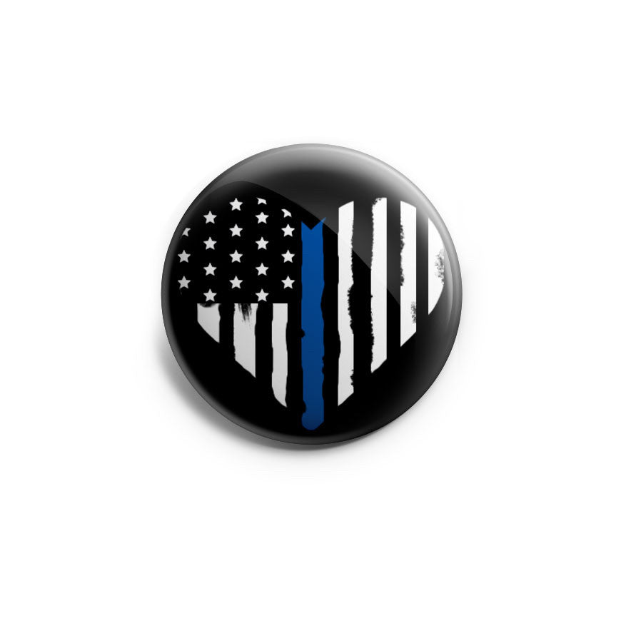 Thin Blue Line Heart Topper - Vault - - Topperswap