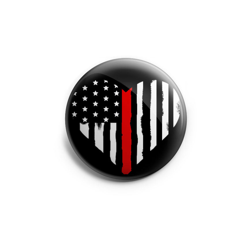 Thin Red Line of Courage HEART Topper - - Topperswap