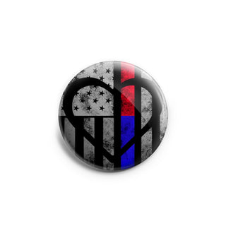 Thin Blue & Red Line Symbolic Topper