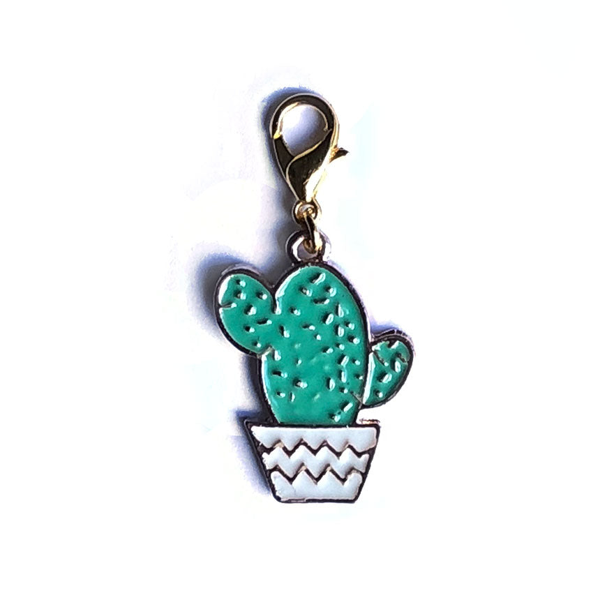 Cute Cactus Charm Badge Reel Add-on - - Topperswap