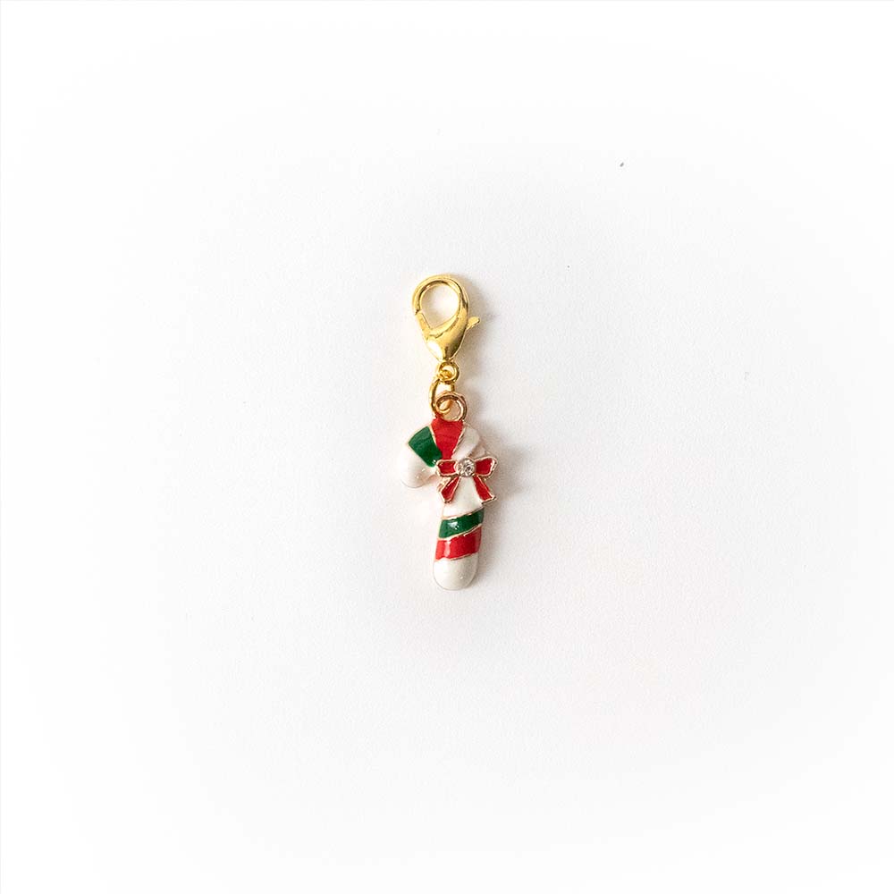 Whimsical Candy Cane Badge Reel Add-on - - Topperswap