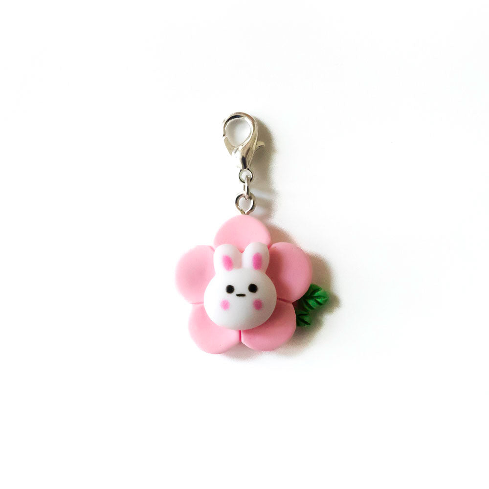 Cute Kawaii Bunny Face Badge Reel Add-on - - Topperswap