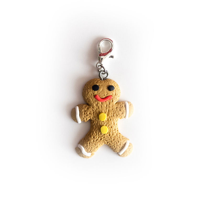 Gingerbread Man Charm Badge Reel Add-on - - Topperswap