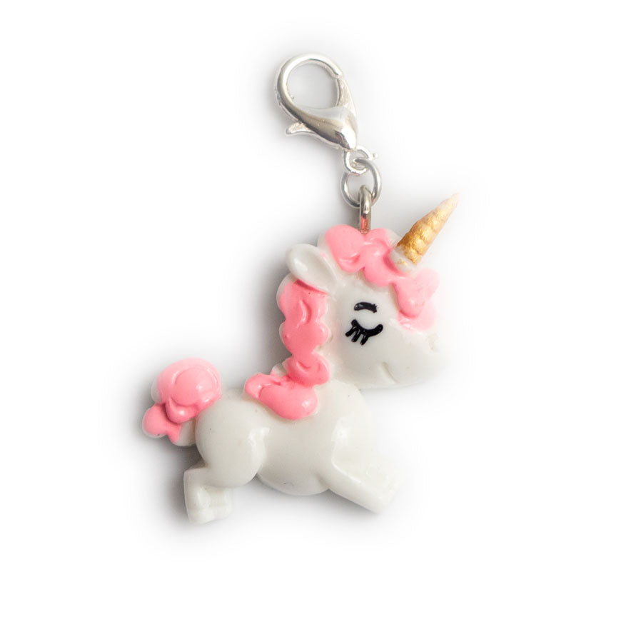 Magical Unicorn Charm Badge Reel Add-on - Pink - - Topperswap