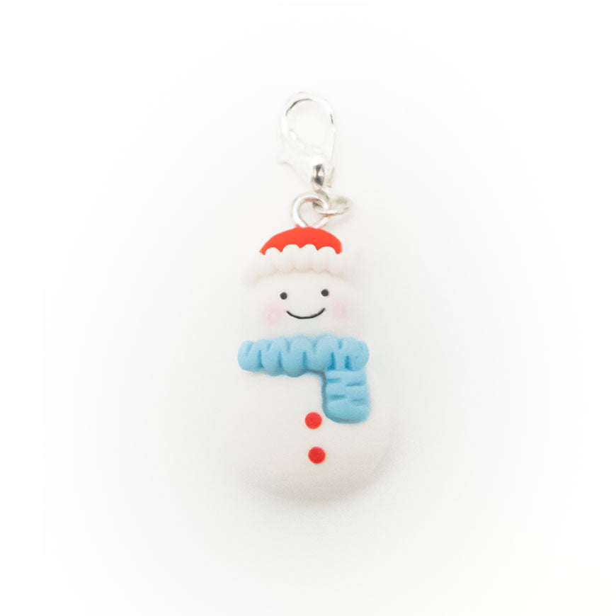Cozy Snowman Charm Badge Reel Add-on - - Topperswap