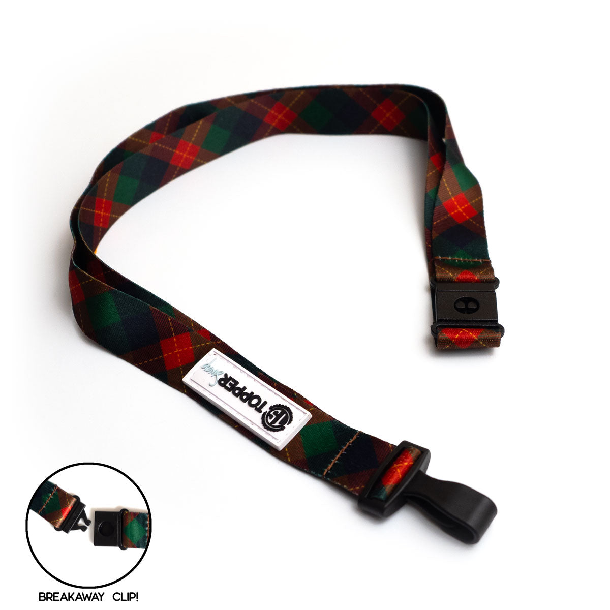Christmas Plaid Breakaway Lanyard - - Topperswap
