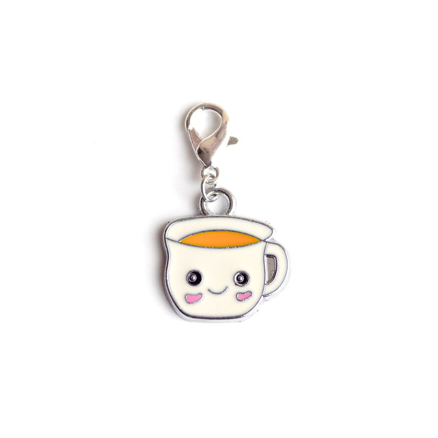 Happy Coffee Cup Charm Add-on - - Topperswap