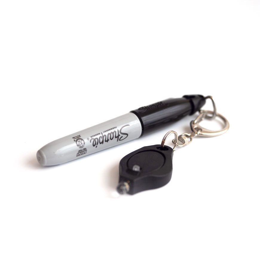 Flashlight & Sharpie Badge Reel/Keychain Add-on - - Topperswap