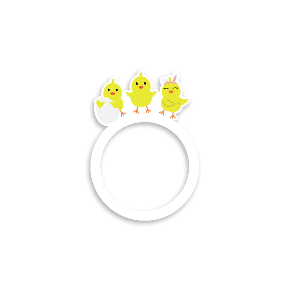 Easter Chick Trio Swapper Frame - - Topperswap