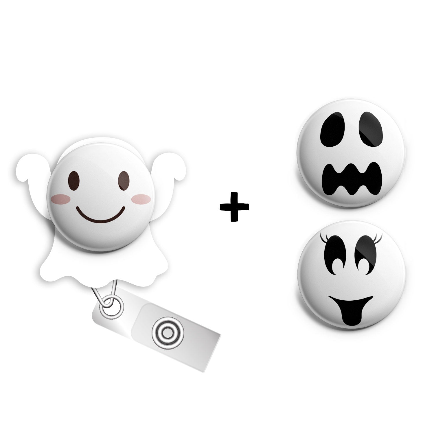 Boo Starter Bundle (Save 10%) Halloween RN Gift, Bat Badge Reel, Badge Holder • Swapfinity - Alligator Clip - Topperswap