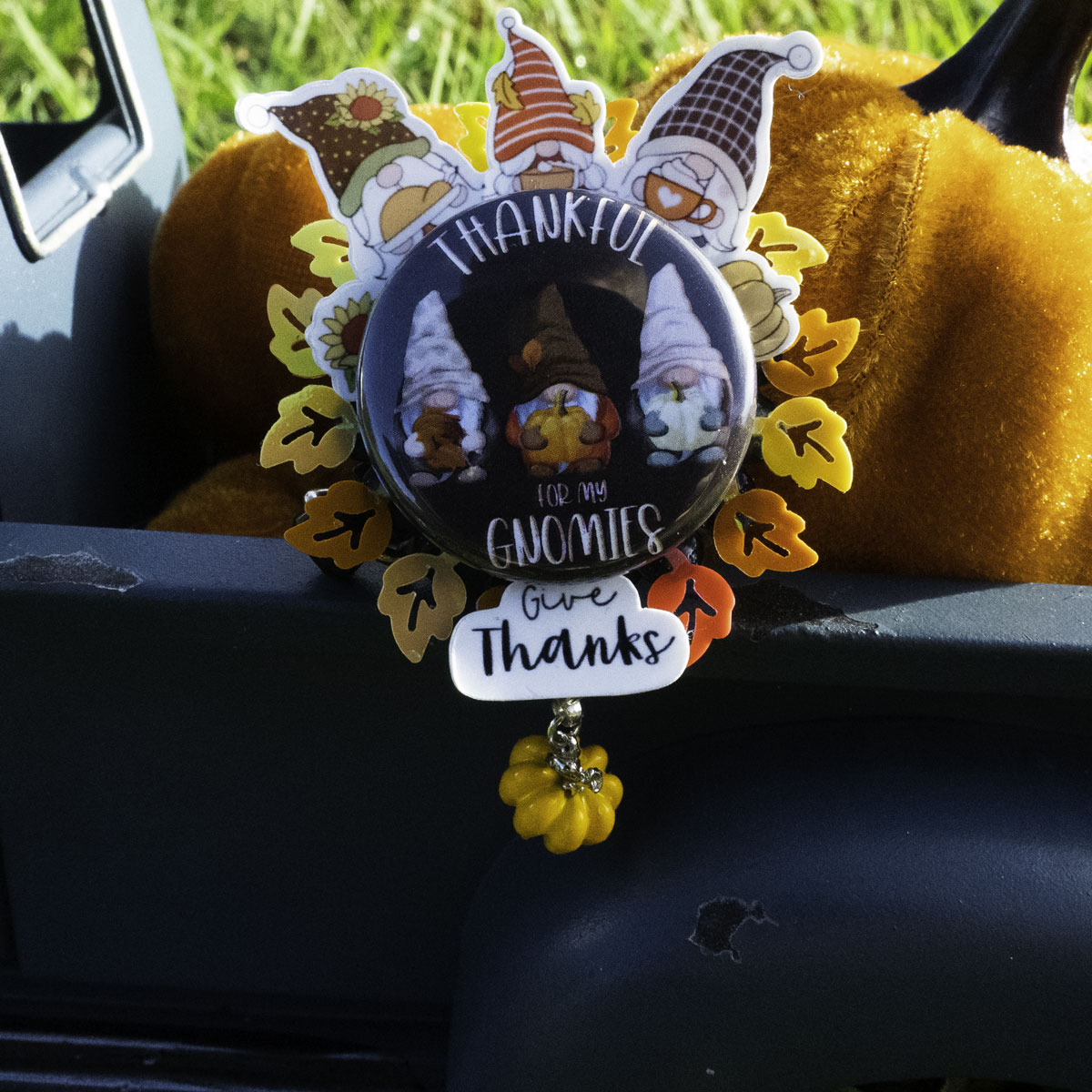 Give Thanks Thanksgiving Gnomes Swapfinity Swapper Frame - - Topperswap