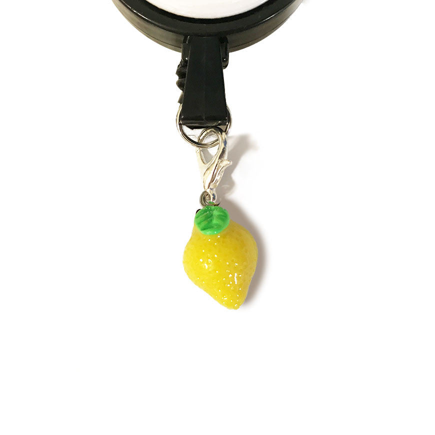 Lemon Charm Badge Reel Add-on - - Topperswap