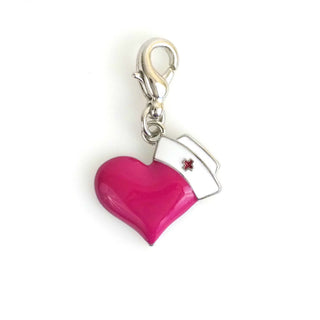 Pink Nurse Hat Badge Reel Pendant Add-on