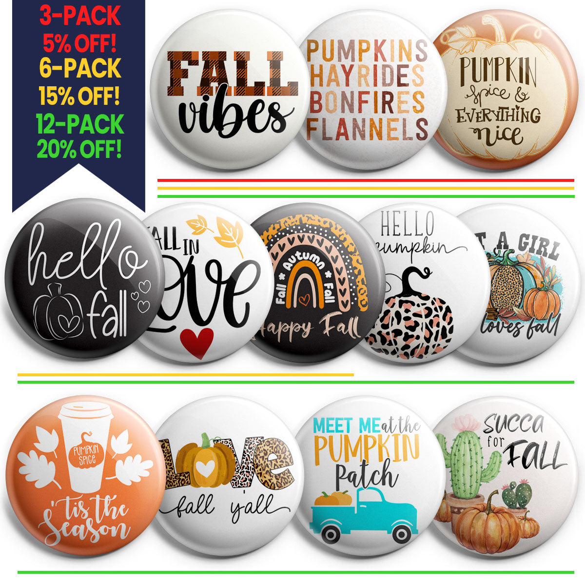 Fall Obsessed Topper Pack - Classic Finish - Topperswap