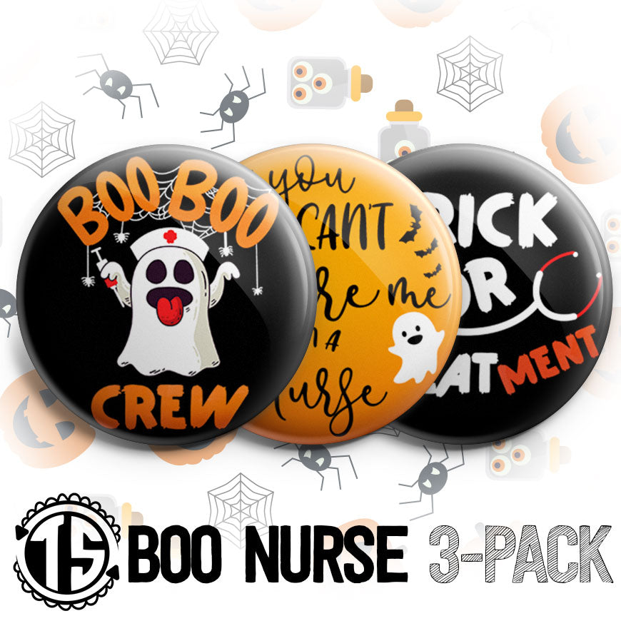 Boo Nurse 3-Pack - (Save 5%) - - Topperswap